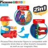 image:imagePicassoTiles 316 piece Activity Table with Magnetic Tiles and Building Brick Blocks Playset Table with Magnetic Action Figures amp Storage Included Can be Use as Water amp Sand Tables STEM Toys Ages 3