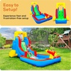 image:imagePicassoTiles KC108 Kids Inflatable Slide Park with Pool Splash Zone Bouncing House Climbing Wall Builtin Sprayers Cannon Mount and Heavy Duty GFCI ETL Certified 385W Blower Outdoor Summer Fun