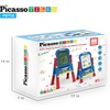 image:imagePicassoTiles Kids Art Easel AllinOne Drawing Board Chalkboard Whiteboard with Art Supplies STEM Educational Gift for Toddlers Boys Girls Age 3 to 8 Years Old Creative Learning Tool for Kids PBT02