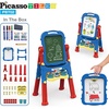 image:imagePicassoTiles Kids Art Easel AllinOne Drawing Board Chalkboard Whiteboard with Art Supplies STEM Educational Gift for Toddlers Boys Girls Age 3 to 8 Years Old Creative Learning Tool for Kids PBT02