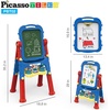 image:imagePicassoTiles Kids Art Easel AllinOne Drawing Board Chalkboard Whiteboard with Art Supplies STEM Educational Gift for Toddlers Boys Girls Age 3 to 8 Years Old Creative Learning Tool for Kids PBT02