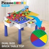 image:imagePicassoTiles Kids Multi Activity Table Storage Bin amp Chair Set Combo 581 PCs Building Block with Marble Run Play Table Compatible with Building Bricks Blocks STEM Toy for Boys amp Girls Ages 3