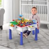 image:imagePicassoTiles Kids Multi Activity Table Storage Bin amp Chair Set Combo 581 PCs Building Block with Marble Run Play Table Compatible with Building Bricks Blocks STEM Toy for Boys amp Girls Ages 3