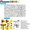 image:imagePicassoTiles STEM Kids Solar Powered Space Robot Educational Learning Engineering Building Toy 6in1 Creative Unique Transformation Renewable Sun Energy Science Experiment DIY Kit Boys Girls Age 83in1 Transformation