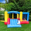 image:imageUpgrade Version PicassoTiles KC102 12x10 Foot Inflatable Bouncer Jumping Bouncing House Jump Slide Dunk Playhouse wBasketball Rim 4 Sports Balls FullSize Entry 580W ETL Certified Blower  4 sports balls included retractable sun shade canopy ETLcertified 580watt blower quick 2minute setup ages 3 and up