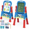 image:imagePicassoTiles Kids Art Easel AllinOne Drawing Board Chalkboard Whiteboard with Art Supplies STEM Educational Gift for Toddlers Boys Girls Age 3 to 8 Years Old Creative Learning Tool for Kids PBT02