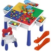 image:imagePicassoTiles Kids Multi Activity Table Storage Bin amp Chair Set Combo 581 PCs Building Block with Marble Run Play Table Compatible with Building Bricks Blocks STEM Toy for Boys amp Girls Ages 3