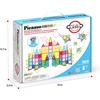 image:imagePicassoTiles 100 Piece Magnetic Tiles Clear 3D Building Blocks for Kids 3  Nolimit scalable builds handson magnet polarity fun family group play quick assemble amp store shape amp color recognition