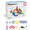 image:imagePicassoTiles 100 Piece Magnetic Tiles Race Track Toy Creative Building Set  Ages 3 premium BPAfree materials promotes hand eye coordination sharpens fine motor control boosts spatial logic skillsMulticolored