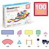 image:imagePicassoTiles 100 Piece Magnetic Tiles Race Track Toy Creative Building Set  Ages 3 premium BPAfree materials promotes hand eye coordination sharpens fine motor control boosts spatial logic skills100 Pcs Race Car Track Set