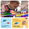 image:imagePicassoTiles 100 Piece Magnetic Tiles Race Track Toy Creative Building Set  Ages 3 premium BPAfree materials promotes hand eye coordination sharpens fine motor control boosts spatial logic skills100 Pcs Race Car Track Set