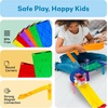 image:imagePicassoTiles 100 Piece Magnetic Tiles Race Track Toy Creative Building Set  Ages 3 premium BPAfree materials promotes hand eye coordination sharpens fine motor control boosts spatial logic skills6 Pcs Race Track Ramp