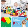 image:imagePicassoTiles 100 Piece Magnetic Tiles Race Track Toy Creative Building Set  Ages 3 premium BPAfree materials promotes hand eye coordination sharpens fine motor control boosts spatial logic skills6 Pcs Race Track Ramp