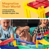 image:imagePicassoTiles 100 Piece Magnetic Tiles Race Track Toy Creative Building Set  Ages 3 premium BPAfree materials promotes hand eye coordination sharpens fine motor control boosts spatial logic skills100 Pcs Race Car Track Set