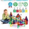 image:imagePicassoTiles 100 Piece Magnetic Tiles Race Track Toy Creative Building Set  Ages 3 premium BPAfree materials promotes hand eye coordination sharpens fine motor control boosts spatial logic skillsMulticolored