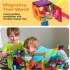 image:imagePicassoTiles 100 Piece Marble Run Magnetic Tiles Race Track STEM Ages 3  BPAfree ABS plastic reinforced edges curved slopes and Uturns steel balls included openended maze layouts shared play50 Piece Marble Run