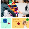 image:imagePicassoTiles 100 Piece Marble Run Magnetic Tiles Race Track STEM Ages 3  BPAfree ABS plastic reinforced edges curved slopes and Uturns steel balls included openended maze layouts shared play100 Piece Marble Run