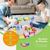 image:imagePicassoTiles 100 Piece Marble Run Magnetic Tiles Race Track STEM Ages 3  BPAfree ABS plastic reinforced edges curved slopes and Uturns steel balls included openended maze layouts shared play120 Piece Marble Run