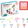 image:imagePicassoTiles 100 Piece Marble Run Magnetic Tiles Race Track STEM Ages 3  BPAfree ABS plastic reinforced edges curved slopes and Uturns steel balls included openended maze layouts shared play50 Piece Marble Run
