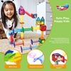image:imagePicassoTiles 100 Piece Marble Run Magnetic Tiles Race Track STEM Ages 3  BPAfree ABS plastic reinforced edges curved slopes and Uturns steel balls included openended maze layouts shared play120 Piece Marble Run