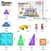 image:imagePicassoTiles 100pc Magnetic Tile Mini Diamond Set Travel Size STEM Educational Building Kit for Toddlers Preschool Boys Girls Age 3 Plus Montessori Indoor Learning Toy for Creative Development PTM100Mini 120pcs