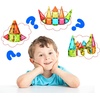 image:imagePicassoTiles 100pc Magnetic Tile Mini Diamond Set Travel Size STEM Educational Building Kit for Toddlers Preschool Boys Girls Age 3 Plus Montessori Indoor Learning Toy for Creative Development PTM100Mini 24pcs