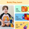 image:imagePicassoTiles 100pc Magnetic Tile Mini Diamond Set Travel Size STEM Educational Building Kit for Toddlers Preschool Boys Girls Age 3 Plus Montessori Indoor Learning Toy for Creative Development PTM100Mini 30pcs