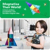 image:imagePicassoTiles 100pc Magnetic Tile Mini Diamond Set Travel Size STEM Educational Building Kit for Toddlers Preschool Boys Girls Age 3 Plus Montessori Indoor Learning Toy for Creative Development PTM100Mini 120pcs