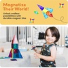 image:imagePicassoTiles 100pc Magnetic Tile Mini Diamond Set Travel Size STEM Educational Building Kit for Toddlers Preschool Boys Girls Age 3 Plus Montessori Indoor Learning Toy for Creative Development PTM100Mini 30pcs