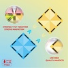 image:imagePicassoTiles 100pc Magnetic Tile Mini Diamond Set Travel Size STEM Educational Building Kit for Toddlers Preschool Boys Girls Age 3 Plus Montessori Indoor Learning Toy for Creative Development PTM100Mini 24pcs