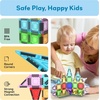 image:imagePicassoTiles 100pc Magnetic Tile Mini Diamond Set Travel Size STEM Educational Building Kit for Toddlers Preschool Boys Girls Age 3 Plus Montessori Indoor Learning Toy for Creative Development PTM100Mini 40pcs With Case