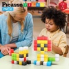 image:imagePicassoTiles 102pcs Pixel Magnetic Puzzle Cube 1 Pixel Mix amp Match Toys with Ideabook STEM Education Learning Building Block Magnets Construction ToySet Stacking Creative Kit for Kids Age 3 PMC10250pc