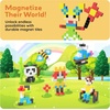 image:imagePicassoTiles 102pcs Pixel Magnetic Puzzle Cube 1 Pixel Mix amp Match Toys with Ideabook STEM Education Learning Building Block Magnets Construction ToySet Stacking Creative Kit for Kids Age 3 PMC102108pcs Puzzle Cubes