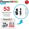 image:imagePicassoTiles 102pcs Pixel Magnetic Puzzle Cube 1 Pixel Mix amp Match Toys with Ideabook STEM Education Learning Building Block Magnets Construction ToySet Stacking Creative Kit for Kids Age 3 PMC102101pc