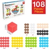 image:imagePicassoTiles 102pcs Pixel Magnetic Puzzle Cube 1 Pixel Mix amp Match Toys with Ideabook STEM Education Learning Building Block Magnets Construction ToySet Stacking Creative Kit for Kids Age 3 PMC102108pcs Puzzle Cubes