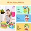 image:imagePicassoTiles 102pcs Pixel Magnetic Puzzle Cube 1 Pixel Mix amp Match Toys with Ideabook STEM Education Learning Building Block Magnets Construction ToySet Stacking Creative Kit for Kids Age 3 PMC102108pcs Puzzle Cubes