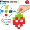 image:imagePicassoTiles 108PC Magnetic Puzzle Cube  Toys Carrying Case 1 Pixel Mix amp Match Cubes wFree Idea Book Sensory Toys Magnetic Tiles Construction Block Travel Bag Waterproof Storage Organizer Box