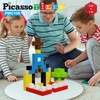 image:imagePicassoTiles 108PC Magnetic Puzzle Cube  Toys Carrying Case 1 Pixel Mix amp Match Cubes wFree Idea Book Sensory Toys Magnetic Tiles Construction Block Travel Bag Waterproof Storage Organizer Box