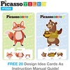 image:imagePicassoTiles 112 Piece Magnetic Mix amp Match Animal Building Activity DIY Combination Puzzle Book Kid Toy Set Educational Playset STEM Learning 20 FREE Unique Animals Creative Inspirational Idea Cards