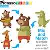 image:imagePicassoTiles 112 Piece Magnetic Mix amp Match Animal Building Activity DIY Combination Puzzle Book Kid Toy Set Educational Playset STEM Learning 20 FREE Unique Animals Creative Inspirational Idea Cards