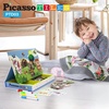 image:imagePicassoTiles 112 Piece Magnetic Mix amp Match Animal Building Activity DIY Combination Puzzle Book Kid Toy Set Educational Playset STEM Learning 20 FREE Unique Animals Creative Inspirational Idea Cards