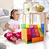 image:imagePicassoTiles 12 Piece Magnetic Tile Base Plate Set Jumbo Stabilizer Boards  Large format design no assembly needed STEM building toy for ages 3 onepiece foundation toddler friendly28 pcs XL Plate