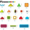 image:imagePicassoTiles 12 Piece Magnetic Tile Base Plate Set Jumbo Stabilizer Boards  Large format design no assembly needed STEM building toy for ages 3 onepiece foundation toddler friendly75 pcs 2in1
