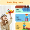 image:imagePicassoTiles 120pcs Hedgehog Interlocking Building Blocks Tiles Construction Toy Set Learning Playset STEAM Development Preschool Kindergarten Toy for Kids Age3 PTB120  Soft rubbery texture easyconnect forms BPAfree amp leadsafe material 20 3D designs handeye coordination amp sortingHedgehog 11pcs