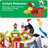 image:imagePicassoTiles 120pcs Hedgehog Interlocking Building Blocks Tiles Construction Toy Set Learning Playset STEAM Development Preschool Kindergarten Toy for Kids Age3 PTB120  Soft rubbery texture easyconnect forms BPAfree amp leadsafe material 20 3D designs handeye coordination amp sortingMulticolored