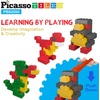 image:imagePicassoTiles 1750 PCS Building Block Tiles Creative Shapes to Enhance Imaginative Play Unique Set to Build Houses Numbers Animals and More Vibrant STEM Toys Washable for Learning Education Ages 3Pbs2250
