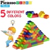 image:imagePicassoTiles 1750 PCS Building Block Tiles Creative Shapes to Enhance Imaginative Play Unique Set to Build Houses Numbers Animals and More Vibrant STEM Toys Washable for Learning Education Ages 3200pc