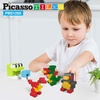 image:imagePicassoTiles 1750 PCS Building Block Tiles Creative Shapes to Enhance Imaginative Play Unique Set to Build Houses Numbers Animals and More Vibrant STEM Toys Washable for Learning Education Ages 3Red
