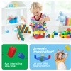 image:imagePicassoTiles 1750 PCS Building Block Tiles Creative Shapes to Enhance Imaginative Play Unique Set to Build Houses Numbers Animals and More Vibrant STEM Toys Washable for Learning Education Ages 3Classic Brick 28pc