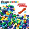 image:imagePicassoTiles 1750 PCS Building Block Tiles Creative Shapes to Enhance Imaginative Play Unique Set to Build Houses Numbers Animals and More Vibrant STEM Toys Washable for Learning Education Ages 3Pbs2250